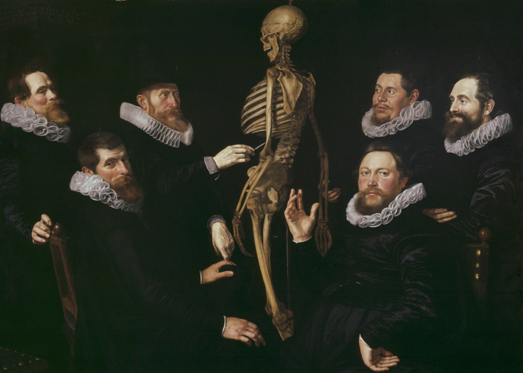 The Osteology Lesson of Dr. Sebastiaen Egbertsz., 1619 Nicolaes Eliasz. Pickenoy (1580-1650) Amsterdam Museum